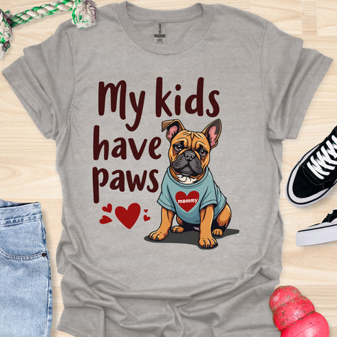 My kids have paws - V6 - Funny Ears T-Shirt